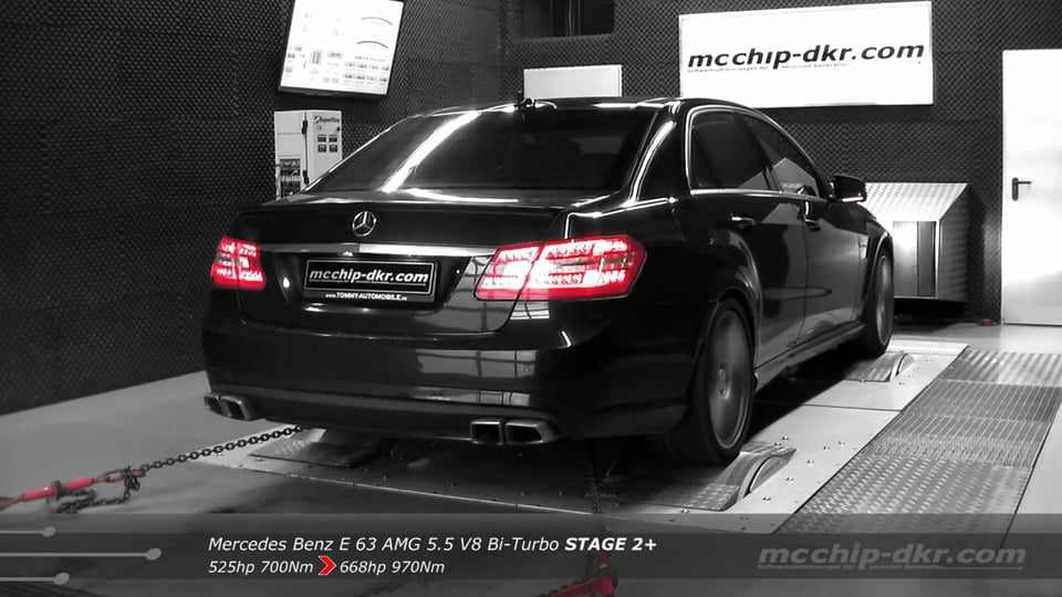 mcchip-dkr Leistungssteigerung Stufe 2+ Mercedes Benz E 63 AMG 5.5 V8 Bi-Turbo