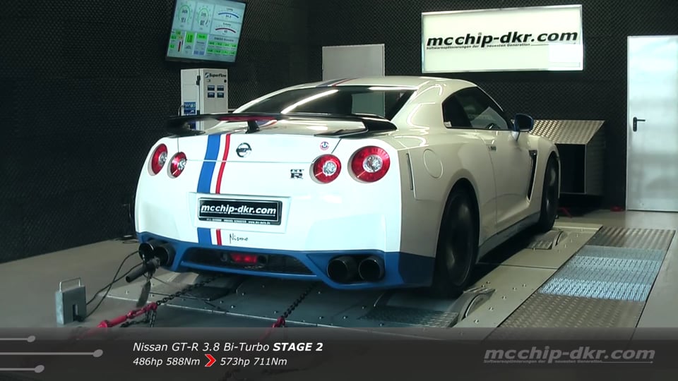 mcchip-dkr Leistungssteigerung / Chiptuning Nissan GT-R 3.8 Bi-Turbo Stage 2