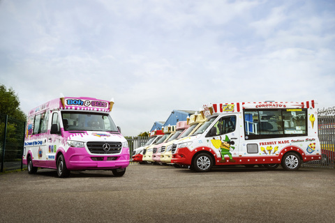 Mercedes Benz-News: Der Eiswagen ist zurück: Aufbauspezialist Whitby Morrison ordert 55 weitere Mercedes-Benz Sprinter.