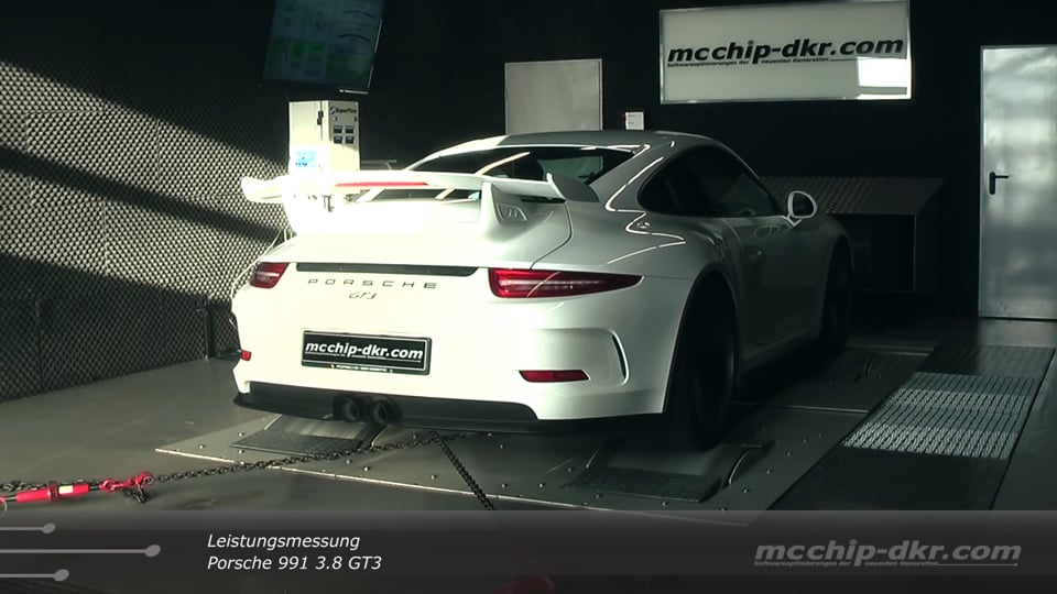 mcchip-dkr Leistungsmessung Porsche 991 3.8 GT3 