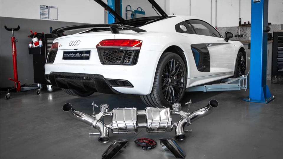 mcchip-dkr Leistungssteigerung / Chiptuning Audi R8 V10 Plus 5.2 FSI Stage 2 Soundcheck