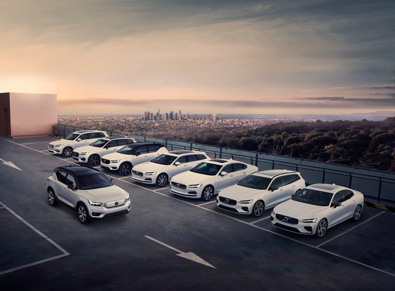 Volvo im Jahr 2020 im Vergleich besser als der Gesamtmarkt.