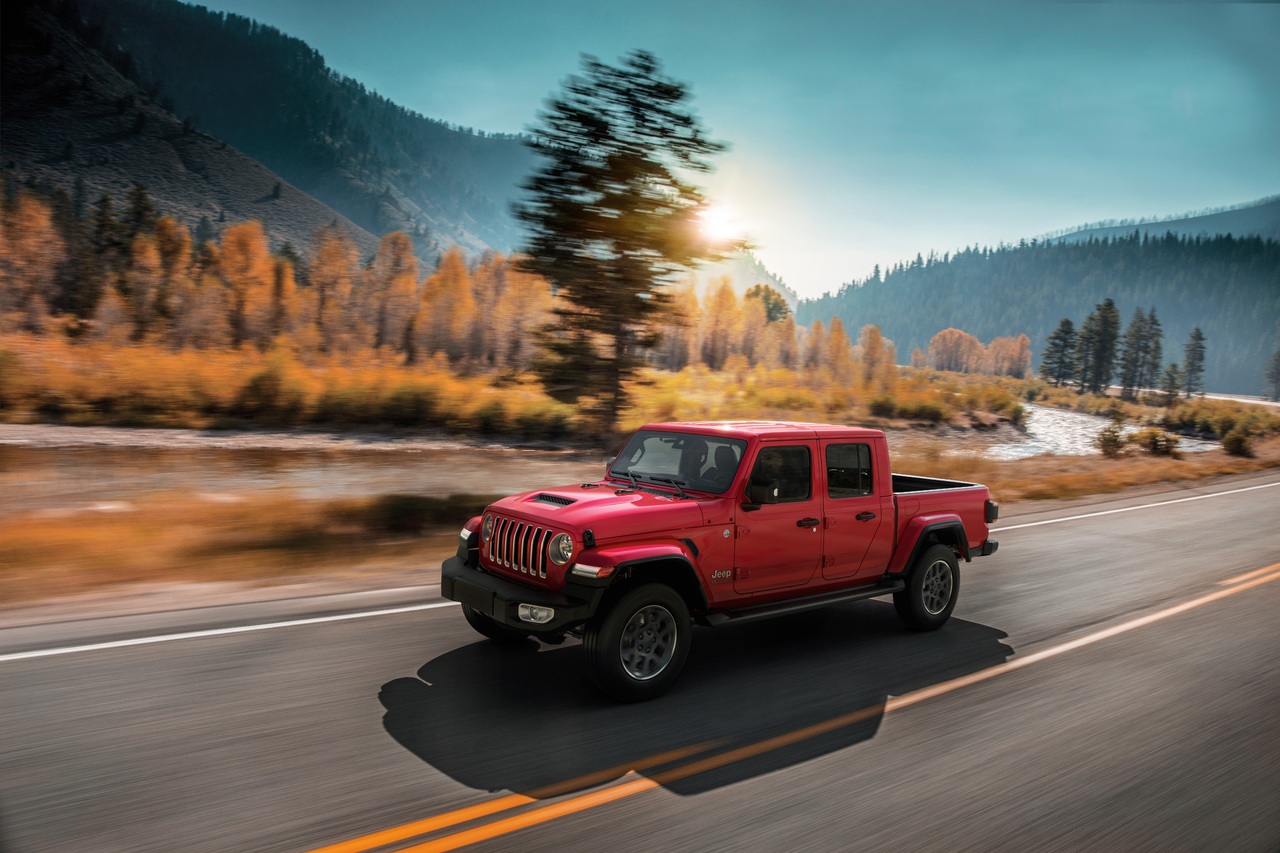 Den neue Gladiator, Pickup mit legendären Jeep® 4x4-Fähigkeiten zu bestellen...