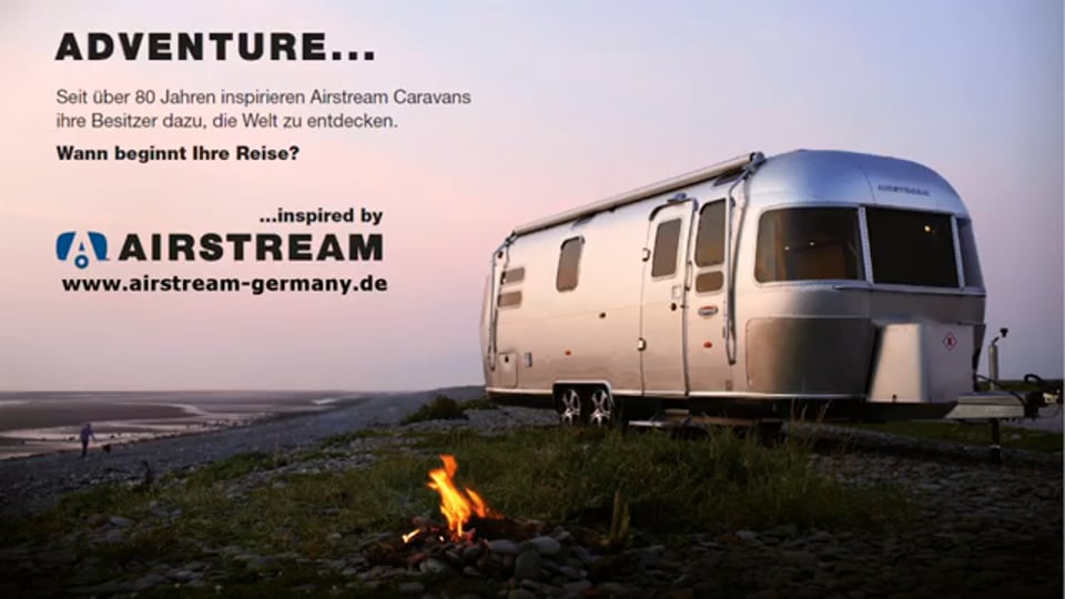 Airstream 684 Wohnwagen auf Öland