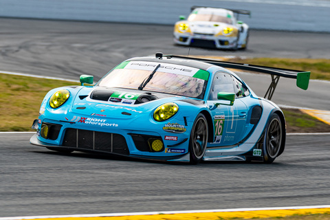IMSA, Qualifying GT: Porsche 911 GT3 R von Wright Motorsports startet von der Pole-Position