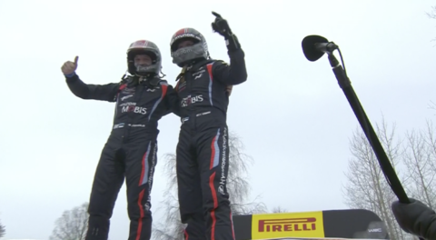 Ott Tänak Arctic Rallye finland, Sonntag Hyundai 2021 Podest.png
