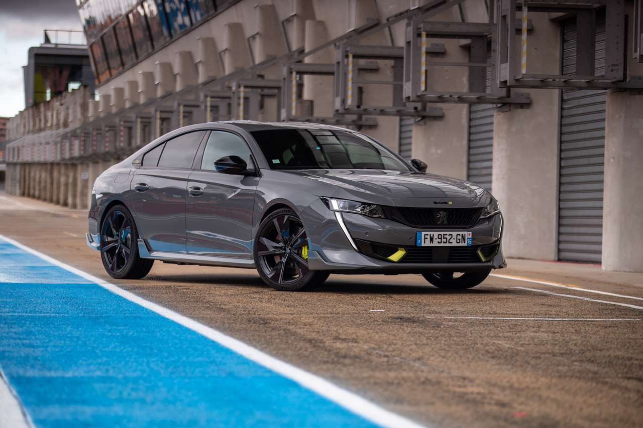 Die Fahrer für die Langstrecken-Weltmeisterschaft FIA World Endurance Championship (WEC) hinter dem Steuer des PEUGEOT 508 SPORT ENGINEERED (PSE).