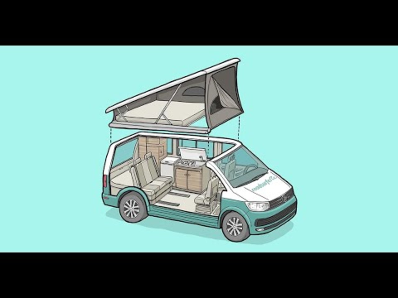 🚐 VW T6.1 California Ocean ✳️ VAN TOUR Surfer Suite de