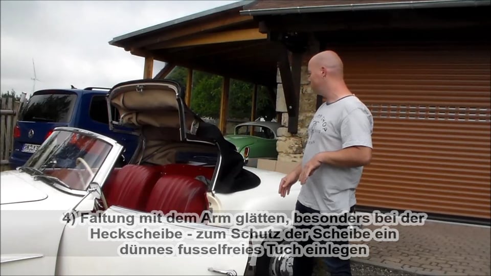 Mercedes 190SL - Verdeck öffnen