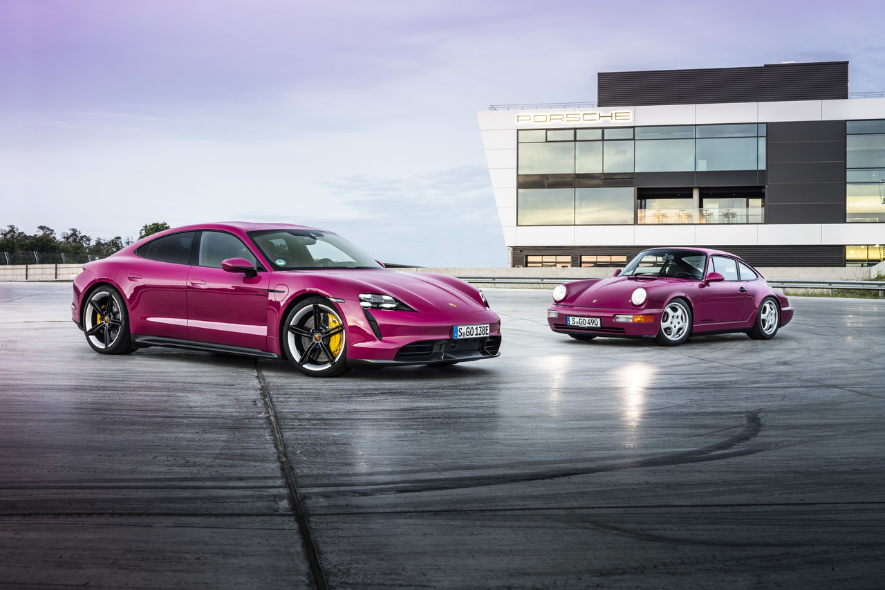 Update für den Porsche Taycan: mehr Reichweite, mehr Konnektivität, mehr Farben.