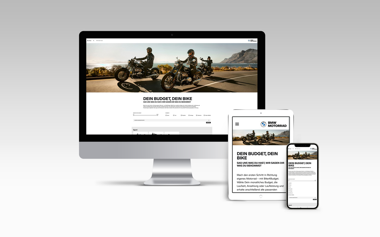 BMW Motorrad präsentiert Bike4Budget.