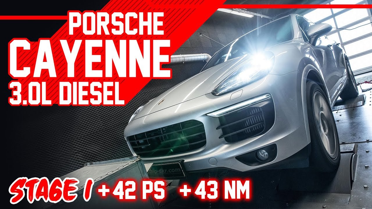 Porsche Cayenne 3.0l Diesel Stage 1 Chiptuning Dyno 100200 km/h