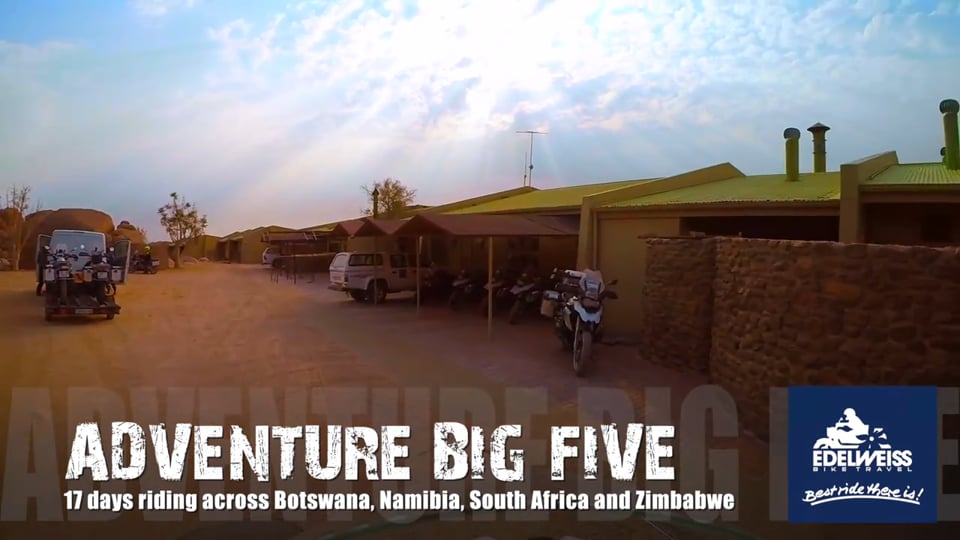 A guided motorcycle tour in southern Africa