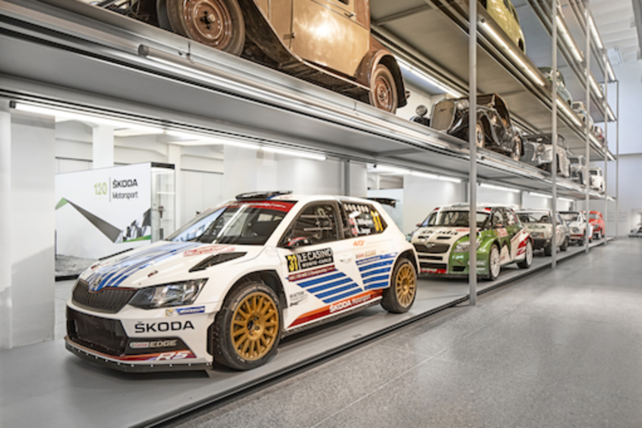 ŠKODA Museum zeigt den ŠKODA 1100 OHC Coupé und weitere historische Motorsportexponate.