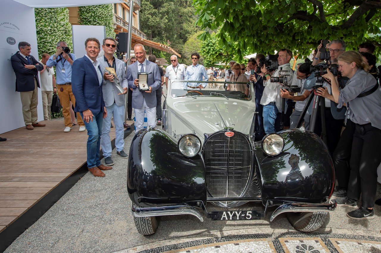 Concorso d’Eleganza Villa d’Este 2022 – „Best of Show“: Bugatti 57 S gewinnt die Trofeo BMW Group.