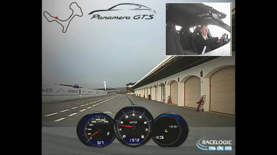 Walter Röhrl im Panamera GTS auf dem Ascari Race Track