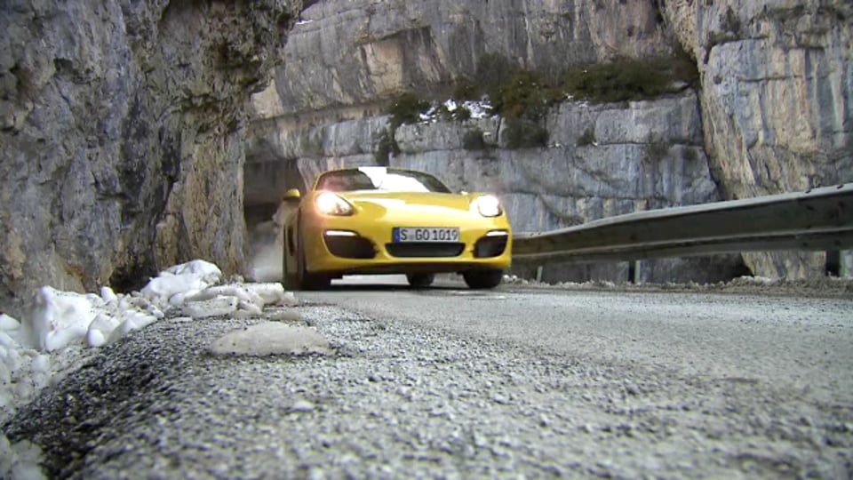 Walter Röhrl mit Porsche Boxter S auf den Spuren der Rallye Monte Carlo
