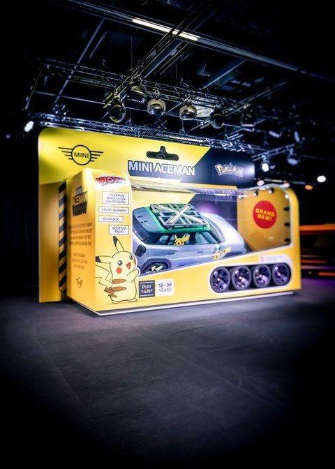 Spielerische Kooperation: MINI ist erstmalig Sponsor und Mobilitätspartner der gamescom und präsentiert das MINI Concept Aceman mit Pokémon Mode.