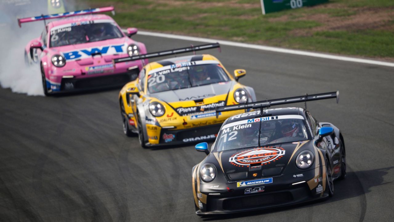 7. Saisonlauf zum Porsche Mobil 1 Supercup: Sieg von Marvin Klein vertagt Titelentscheidung.