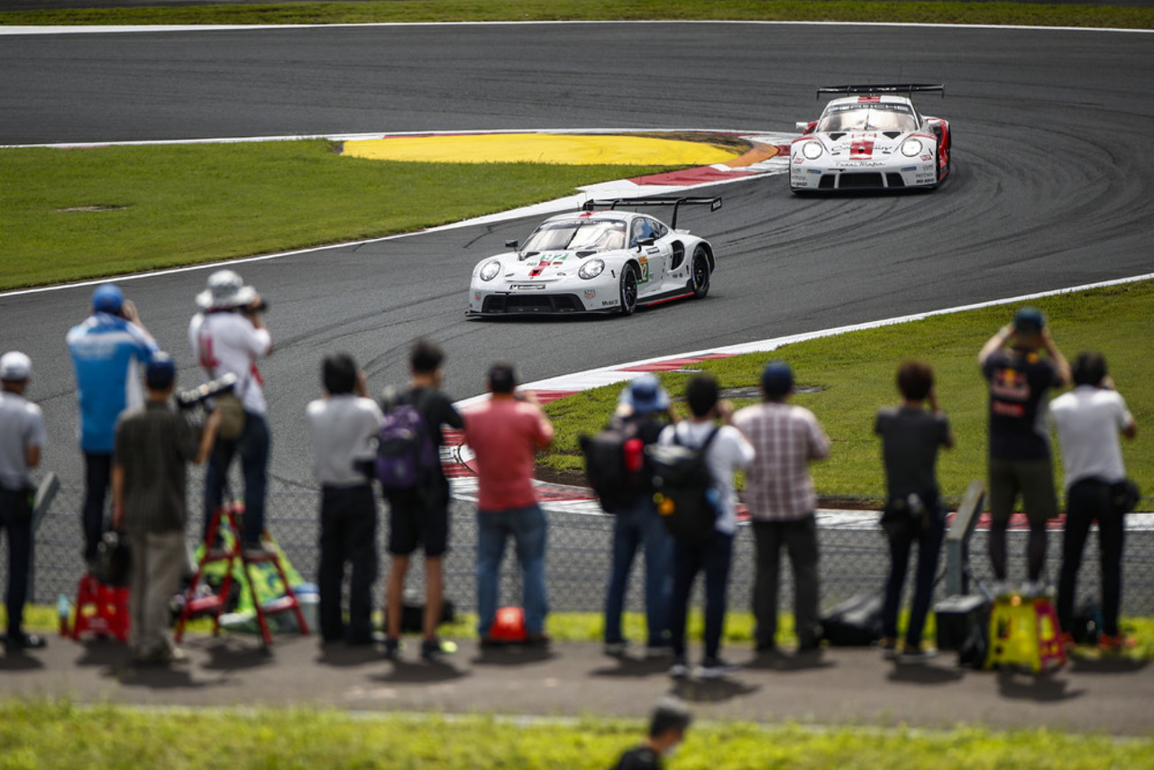 WEC, Lauf 5, Fuji (Japan) Porsche 911 RSR startet von der Pole-Position in den vorletzten Saisonlauf.