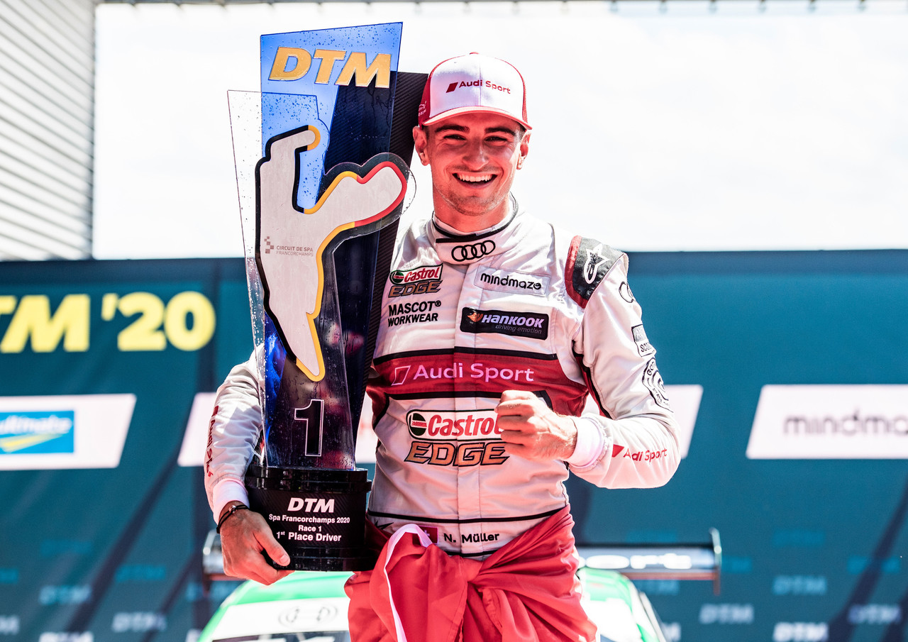 Audi sagt „Vielen Dank und alles Gute, Nico Müller“.