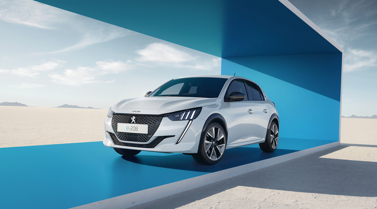 Der neue 100 Prozent elektrische PEUGEOT e-208.