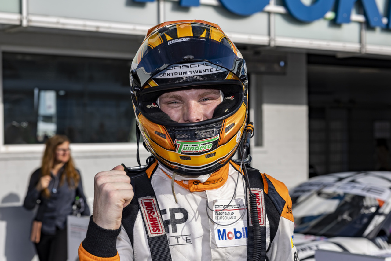 Porsche Carrera Cup Deutschland, 16. Lauf – Larry ten Voorde feiert Doppelsieg zum Saisonabschluss in Hockenheim.