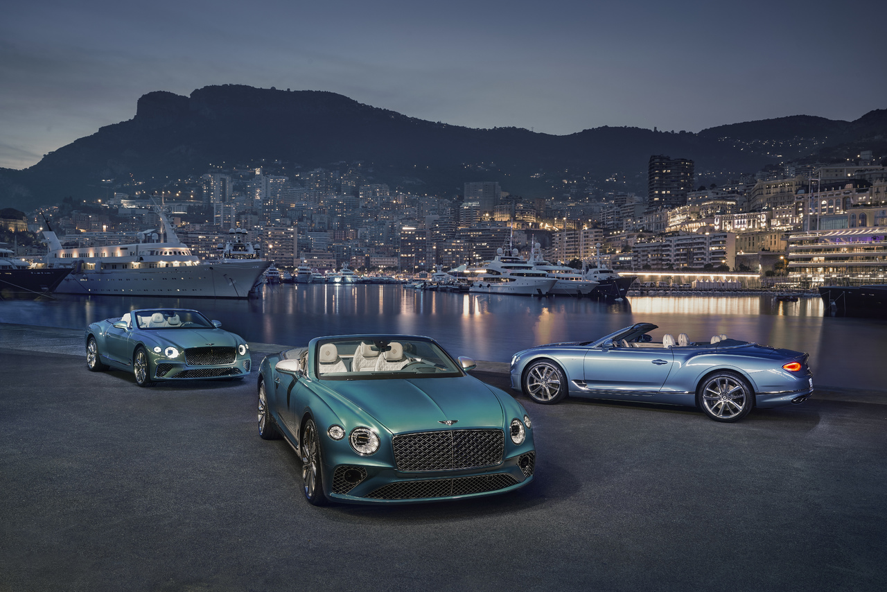 EXKLUSIVE BENTLEY MULLINER TRIO DER GT CONVERTIBLE RIVIERA KOLLEKTION FEIERT DAS BESTE DER YACHTINDUSTRIE.