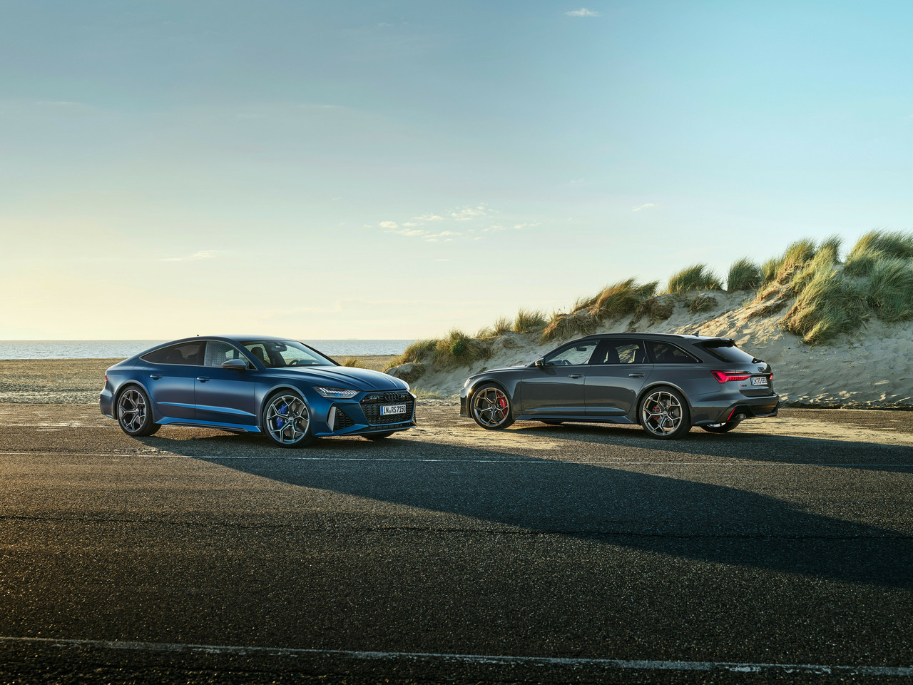 Exzellente Leistung trifft expressives Design: Audi RS 6 Avant performance und RS 7 Sportback performance.