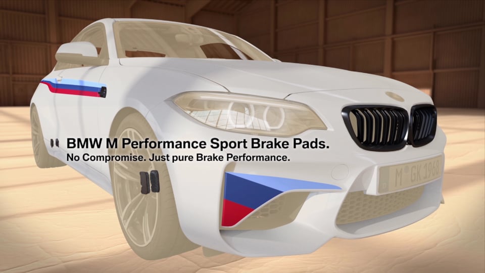 Animation BMW M2 Coupé mit BMW M Performance Teilen