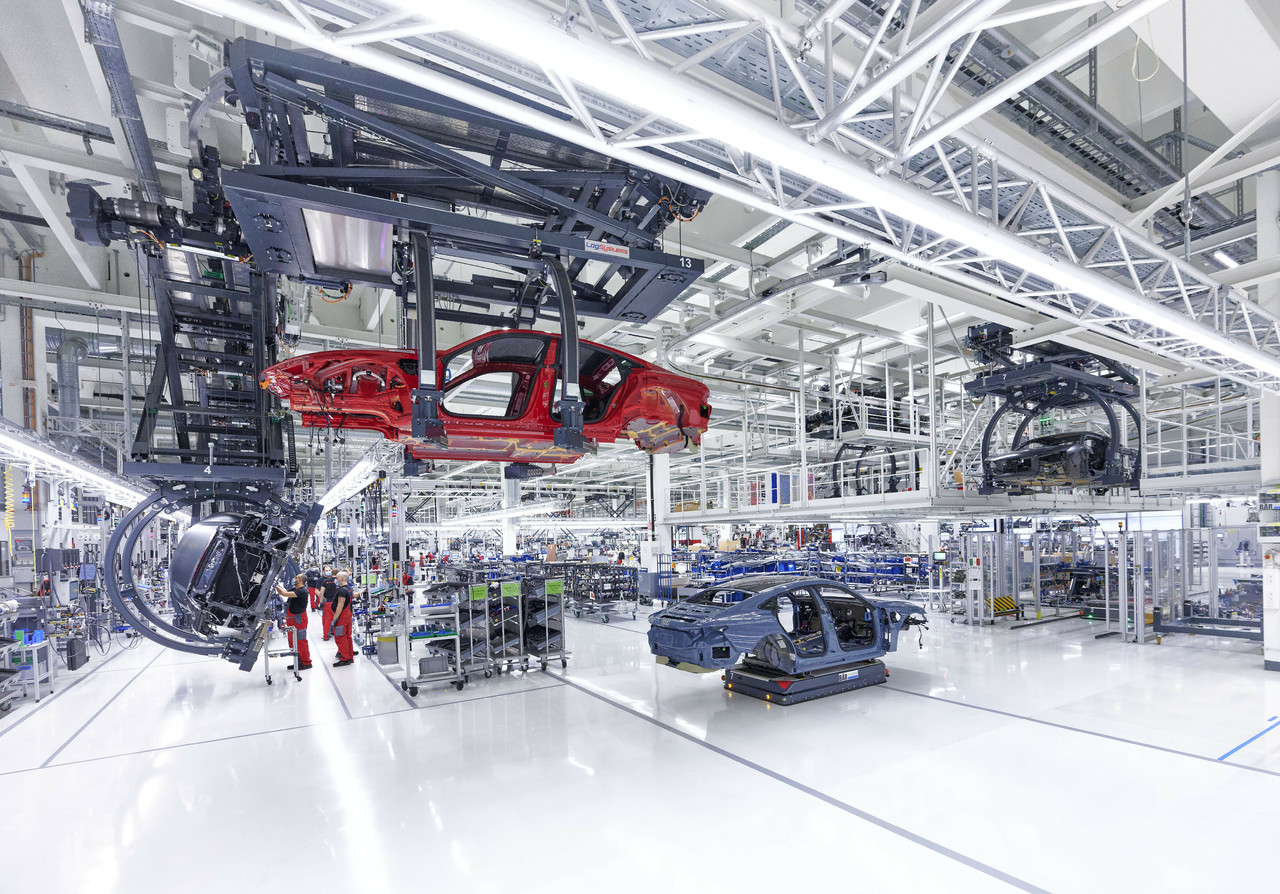 Audi stellt Plan für Produktion der Zukunft vor.
