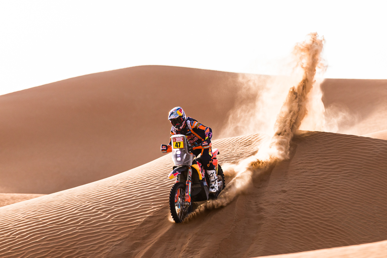 Rallye Dakar 2023, Etappe 12: KTM-Fahrer Toby Price nach Rang 3 jetzt in Führung.