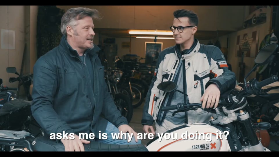  Around the world solo on a Ducati Scrambler Desert Sled