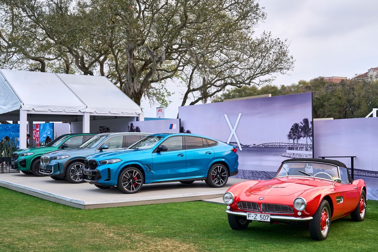 Weltpremiere in Amelia Island: Der neue BMW X5 und der neue BMW X6, der neue BMW X5 M Competition und der neue BMW X6 M Competition.
