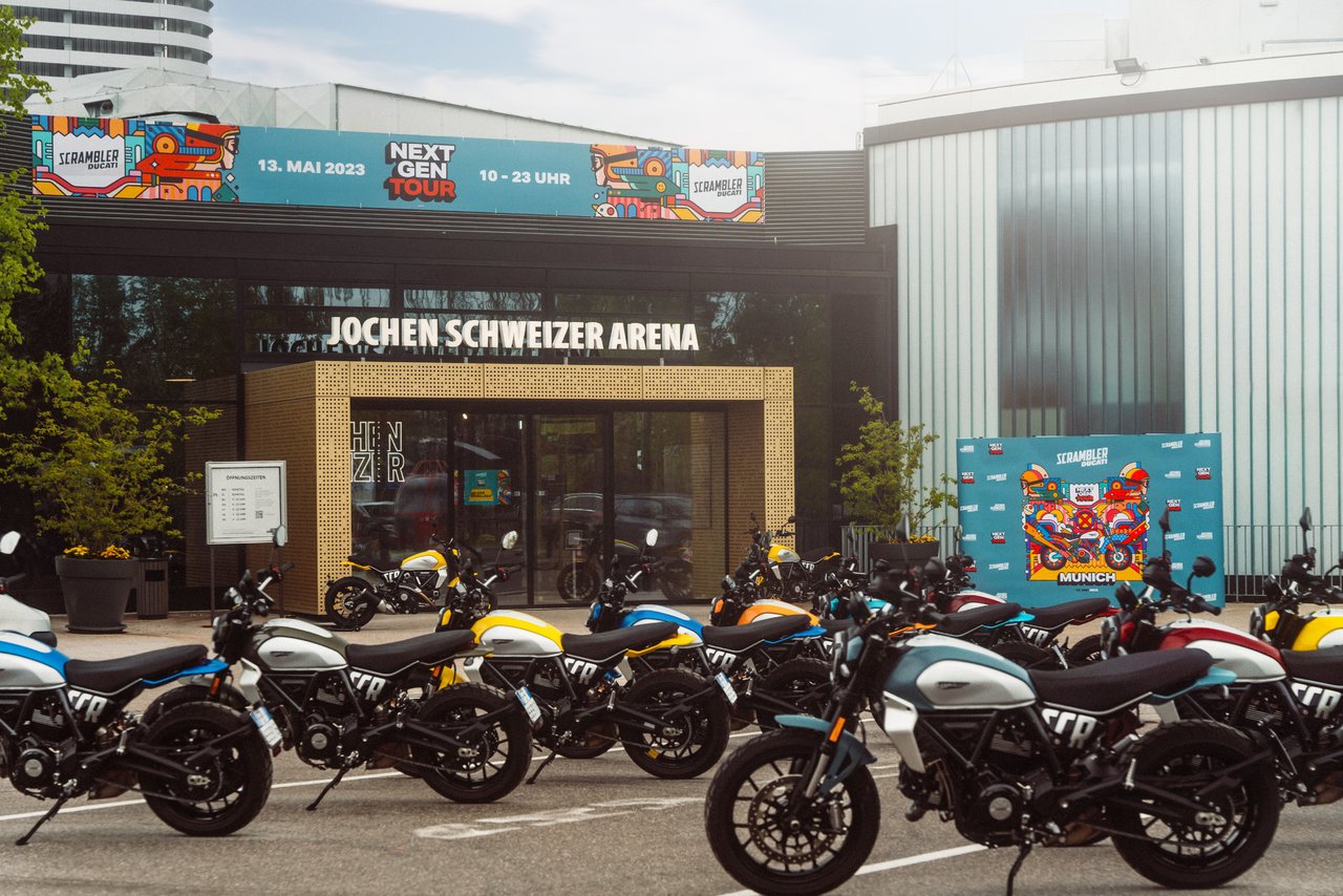 Ride & Surf: Neue Scrambler Ducati live bei der Next-Gen Tour in München.