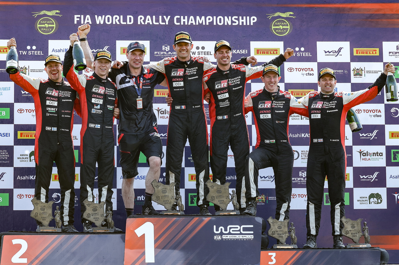 WRC 2023 | Rallye Safari Kenya: Toyota Gazoo Racing feiert erneut Vierfach-Erfolg in Kenia.