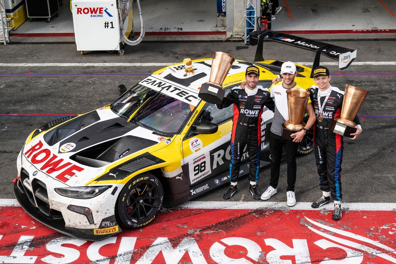 24h Spa-Francorchamps: Philipp Eng, Marco Wittmann und Nick Yelloly triumphieren für ROWE Racing im BMW M4 GT3.