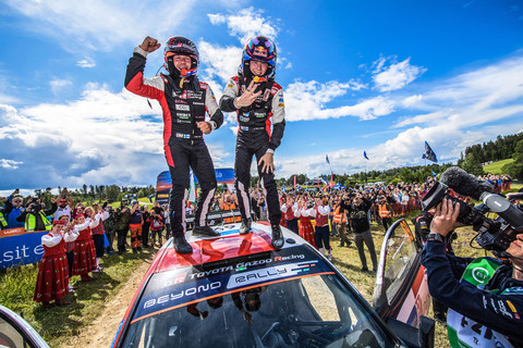 WRC Rallye Estonia 2023 Toyota Yaris Podest Sieger .jpg