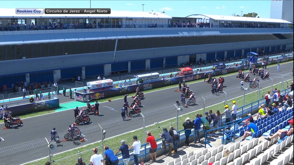 Red Bull Rookies Cup 2018 – Race 2 – Warm up lap. (Jerez, Spain)