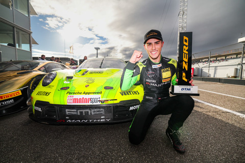 Thomas Preining, Manthey EMA und Porsche sind DTM-Champions 2023.