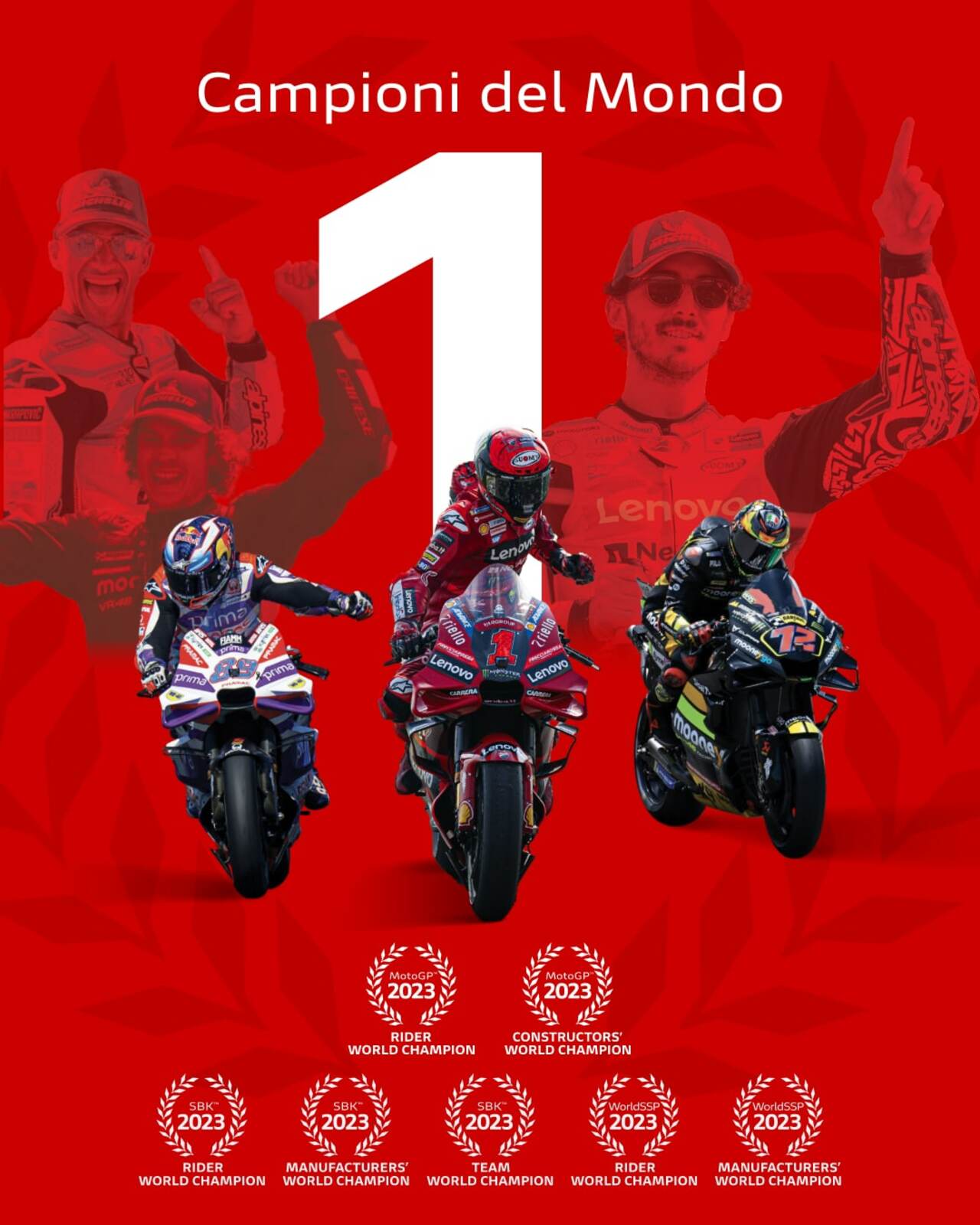 Ducati dominiert die Welt des Rennsports: Francesco Bagnaia verteidigt seinen MotoGP-Weltmeistertitel mit einem Sieg.