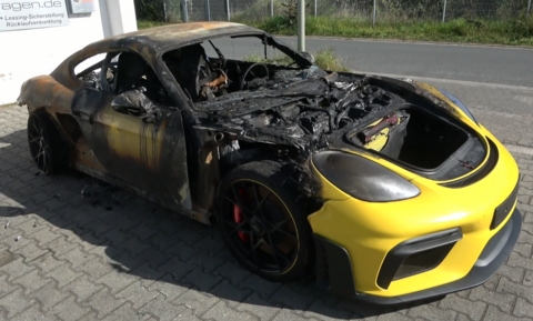 classic sportwagen - porsche ankauf - porsche schaden - brandschaden porsche 718 cayman gt4 rs - unfall porsche.PNG