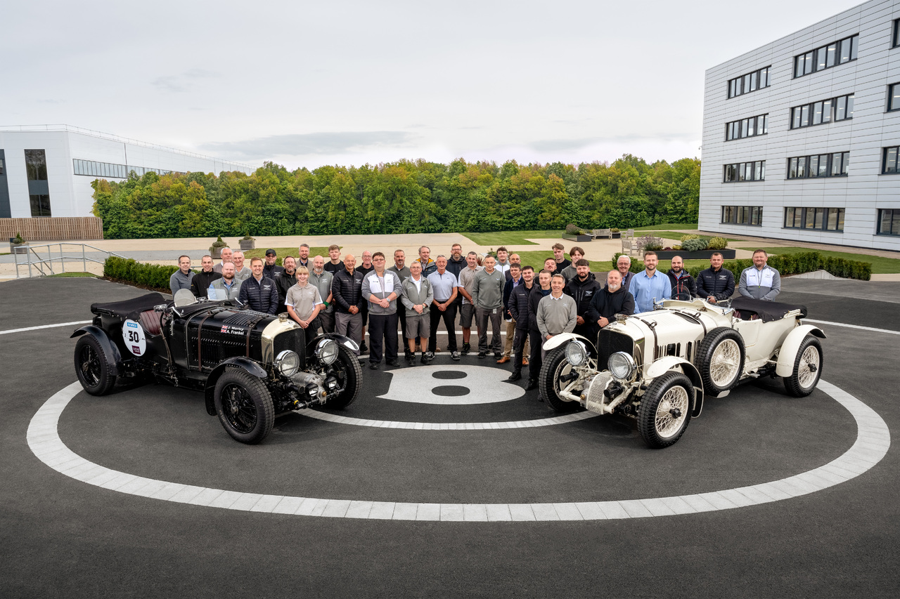 BENTLEY: SPEED SIX FORTSETZUNGSSERIE BEGINNT MIT TESTFAHRTEN, NACHDEM DER LETZTE 4½-LITER-"BLOWER" FERTIGGESTELLT IST.