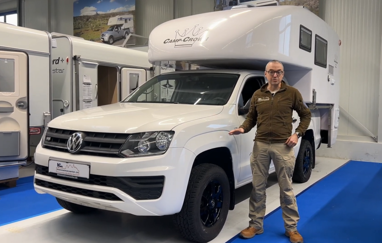 VW Amarok V6 mit Wohnkabine Camp Crown Mono 6 - TOP Pickup Camper