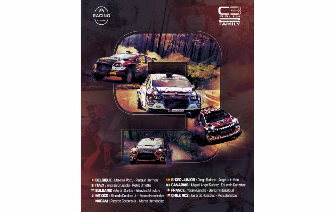 150. Citroën C3 Rally2 nach einer weiteren erfolgreichen Saison ausgeliefert.