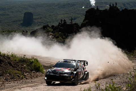 Kalle rovanperä WRC 2024 Rallye Safari Kenia Samstag Vormittag Führender Toyota Gazoo racing.jpg