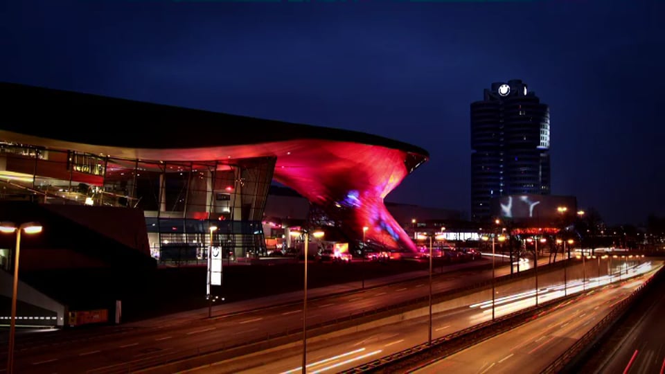 Videobespielung von BMW Welt und BMW Museum zum Launch von BMW i (02/2011)