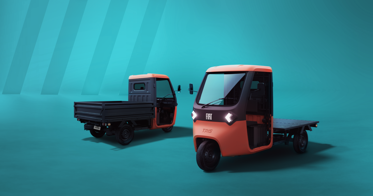 FIAT Professional löst eine Revolution in der Mikromobilität aus: TRIS ist das erste dreirädrige Elektrofahrzeug von FIAT.