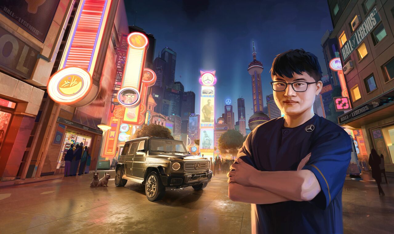 Mercedes-Benz ehrt League of Legends Spieler „Uzi“ mit einer individualisierten G-Klasse.