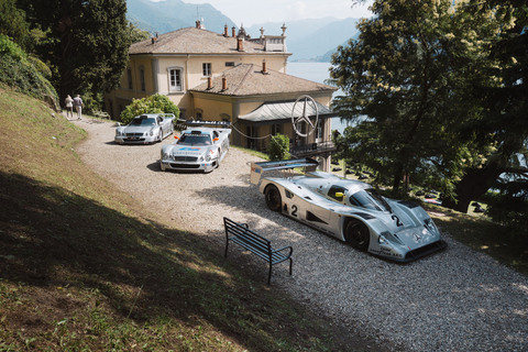 Mercedes-Benz Classic bei FuoriConcorso: Seltenes Treffen zweier CLK GTR am Comer See.